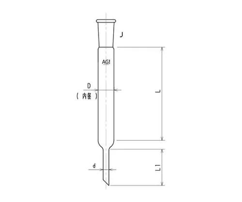 61-4707-44　色谱柱 (标准锥度接头)　3801-10/300-3L
