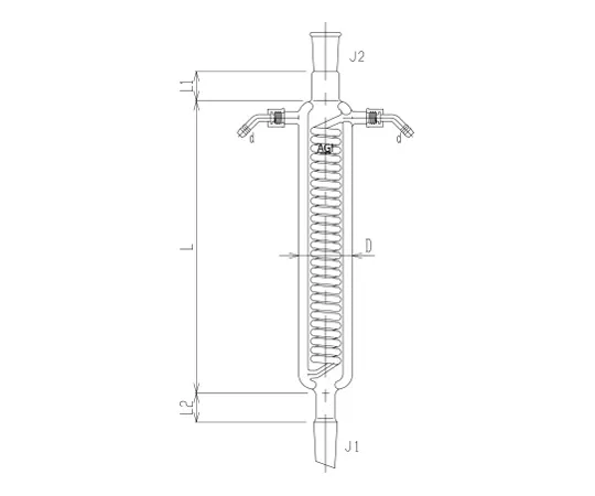 62-2106-81　双管冷凝器水连接器　3453-200W-1L