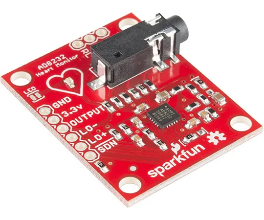 67-0455-45　SparkFun Single Lead Heart Rate Monitor - AD8232　SEN-12650