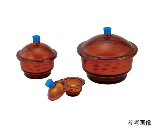 4-2782-01　玻璃干燥器 (棕色) Φ100 mm　3084041