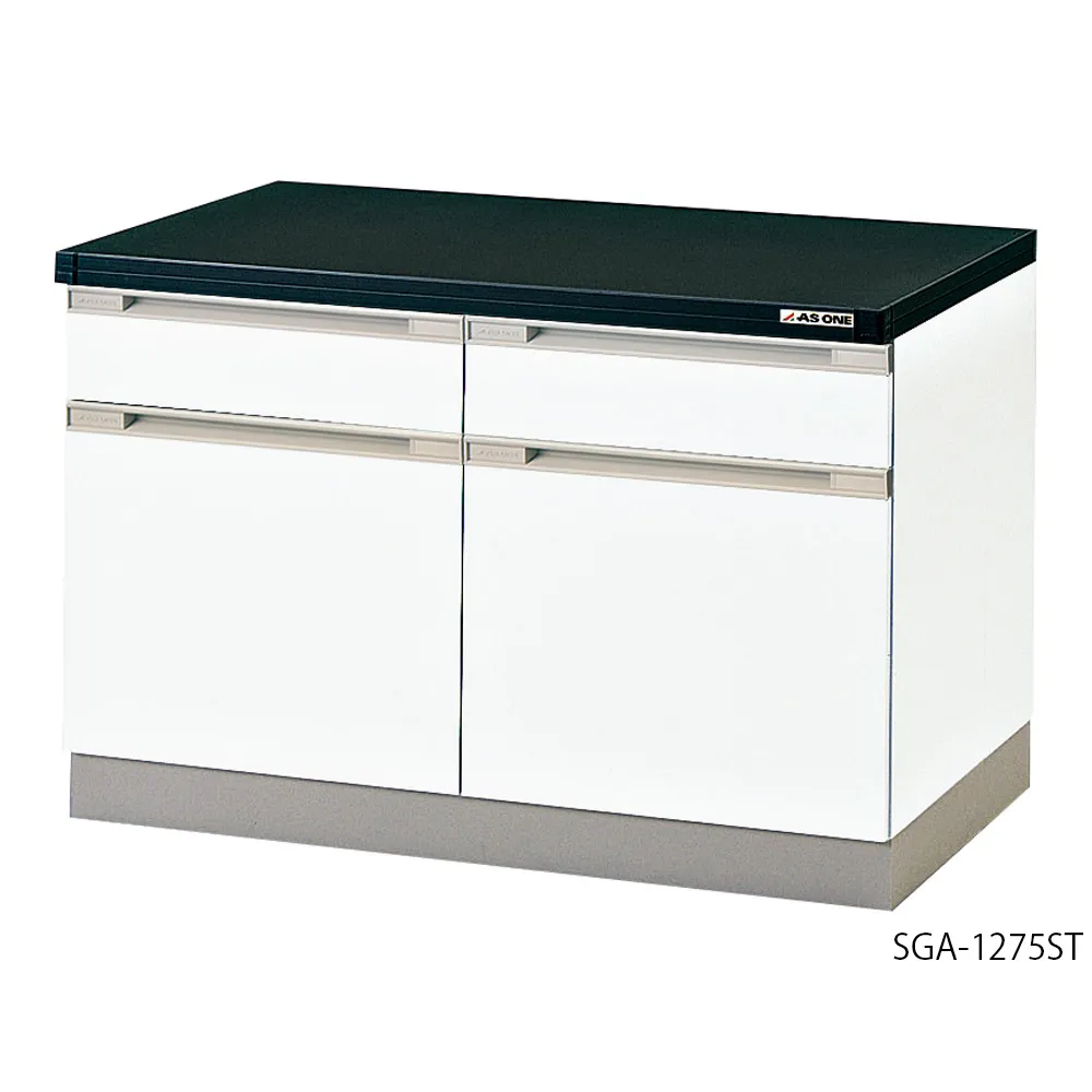 4-5570-01　Side Laboratory Table (Wooden, High Storage Type, No Mark) 450 x 750 x 800 mm　SGA-475ST