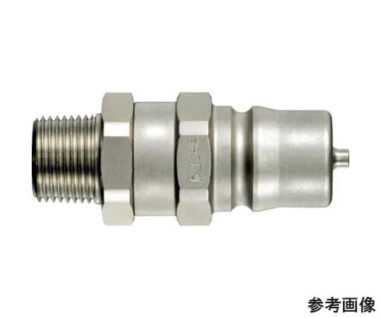 68-5037-50　［Discontinued］HSP Coupler Plug Male Screw Type/Taper Screw Opposite Side Mounting Size Rc1/2 (07818)　4HP-RSTEELNBR