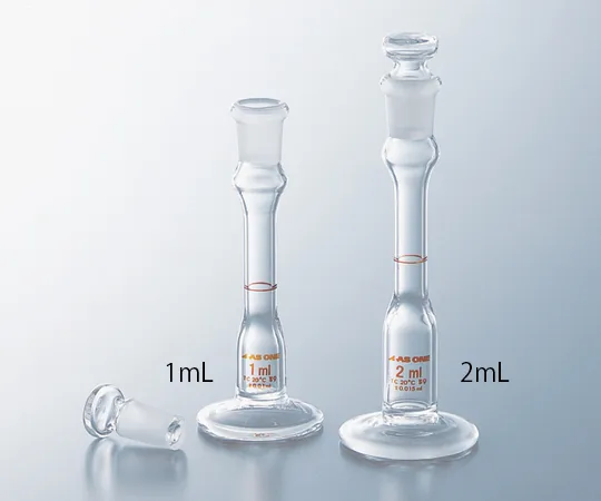 1-8582-01-56　Volumetric flask with Base, White 1 mL with English version, Calibration Certificate