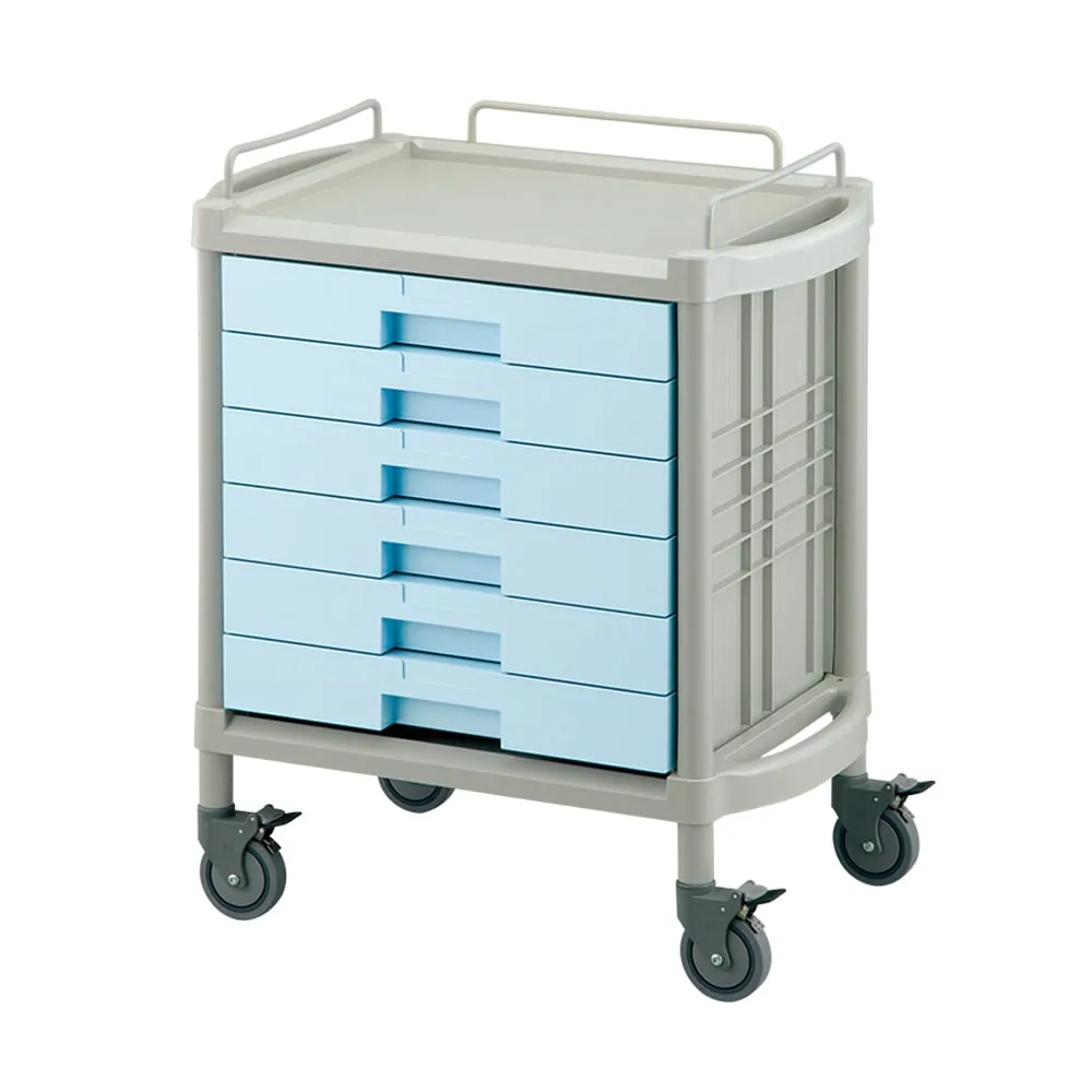 8-2459-01　Utility Cart Drawer Shallow 6 Rack 745 x 475 x 825 mm　YDS-106