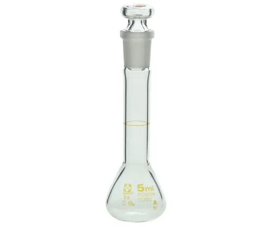 6-240-21　容量瓶 (全瓶/超级瓶) WHITE5mL　020060-5