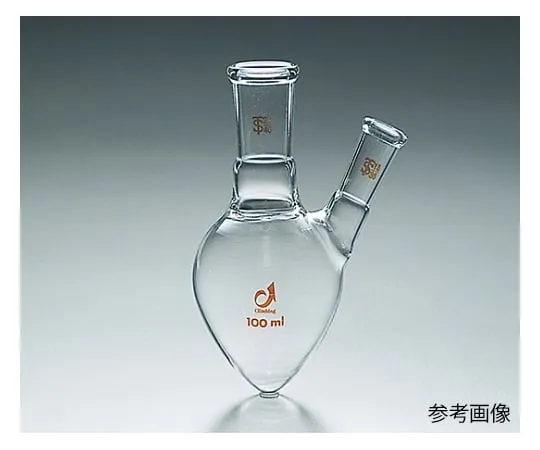 61-0033-07　TS珍珠形状2颈瓶50、内24/40侧15/25　CL0107-01-10