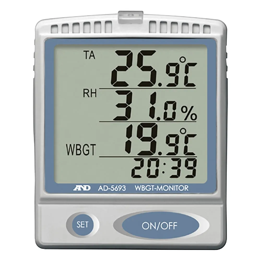 1-9293-02　中暑指数监视器(壁挂式，桌上型电脑类型)　AD-5693