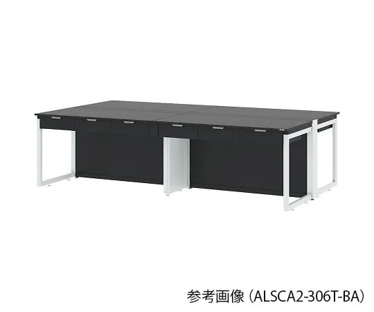 4-3379-01　Central Laboratory Table (Steel Type) 1200 x 1650 x 850 mm　ALSCA2-126T-BA