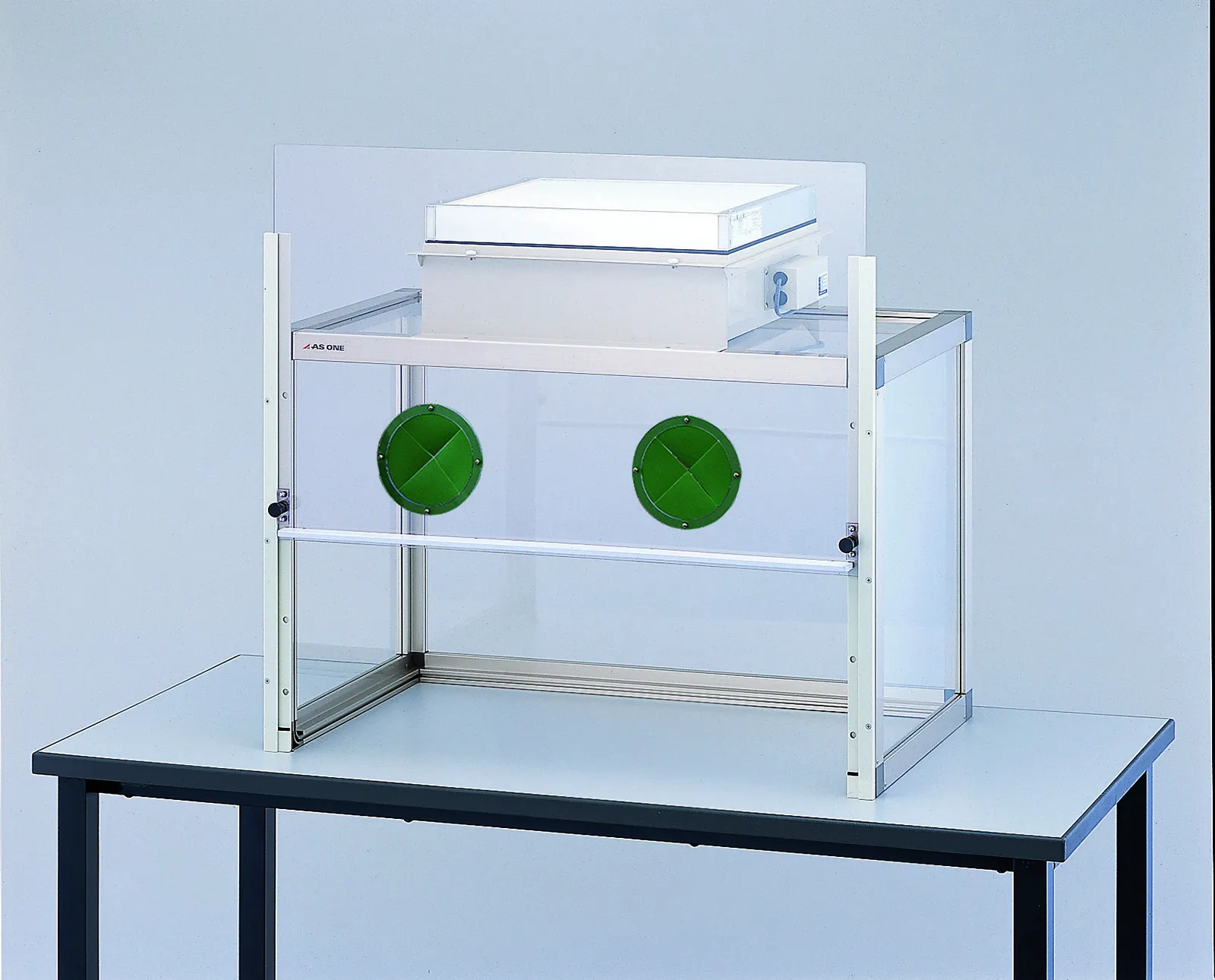 1-7618-03　Powder Measuring Draft (With Hand Window) 900 x 553 x 780 mm Without Inner Outlet　FKD-900W