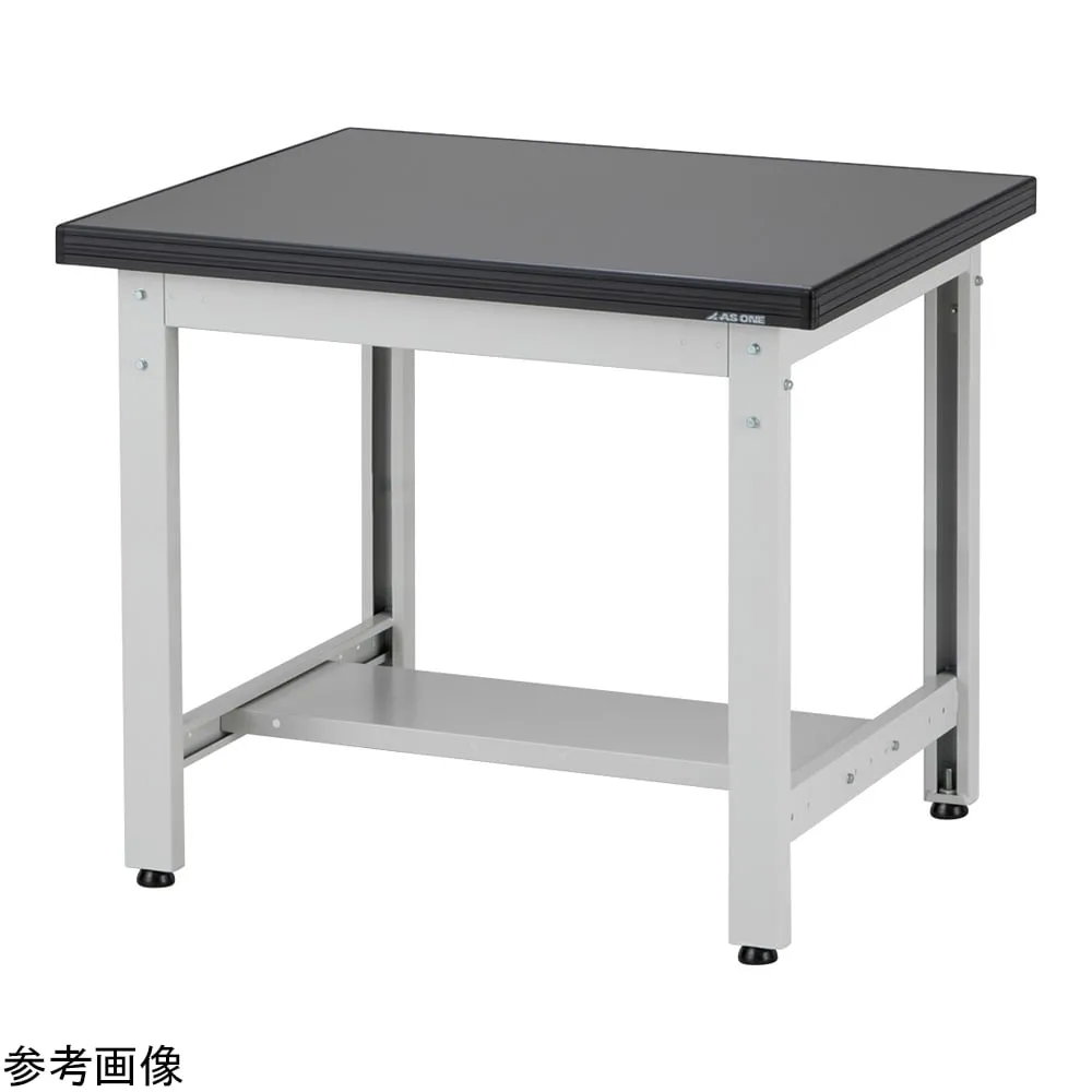 4-5055-01　Chemical resistant load-bearing workbench (with lower shelf) approx. 38 kg　AWT-0975L
