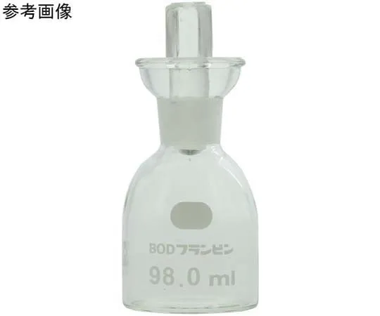 67-9225-49　BOD Flan Bottle 100 mL Glass Collar without Groove, 5 pcs　080530-1004A