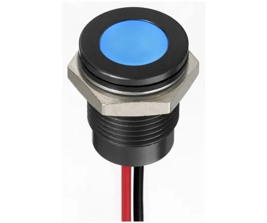 63-4683-70　RS PRO蓝色指示器，12 V直流，14 mm安装孔尺寸，导线终止，IP67　130-2295