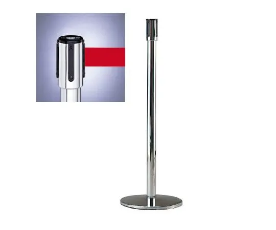 62-6151-06 Reel Belt Post (Tensa Barrier) Silver 870-7001