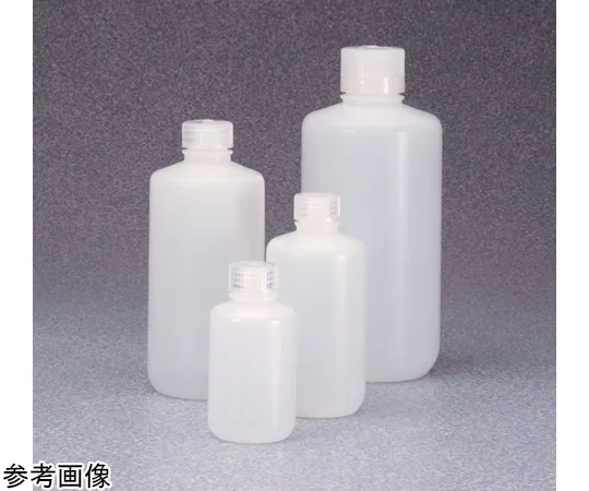 68-5628-44　Fluorine Processed Narrow Mouth Bottle 125 mL FLPE Bulk/Body/Cap Separately Packaged 1 Box (500 Pieces)　312097-0004