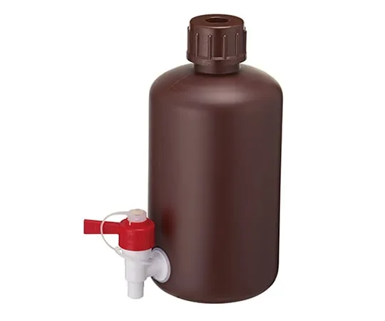 63-1278-70　Narrow Mouth Bottle with Cock Brown 3 L　0302BR