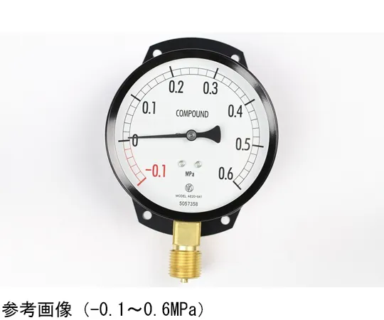 65-4289-63　Normal Pressure Gauge (Φ100) Vertical C Frame -0.1~0.2 MPa　AE20-841