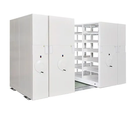 4-2987-01　［已停用］手柄式移动书柜4列2列式