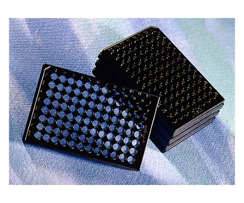61-4689-26　［已停用］96 Well Special Optics Black Clear Bottom Flat Bottom Cell Treated Surface Treatment Processing Sterilized without Cover (5张/包)　3720