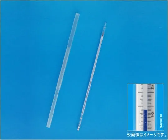 64-0703-57　［已停用］中等 (蓝色) 标准温度计 (双管) -50~0°C (0.1) 通用校准证书集　1-04-0-ACS