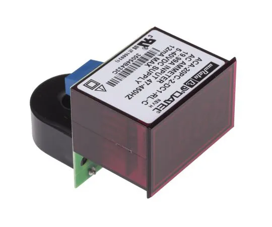 63-4776-24　村田LED数字电流表4位数AC 0°C~+60°C, 33.9×21.3 mm　ACA-20PC-2-DC1-RL-C