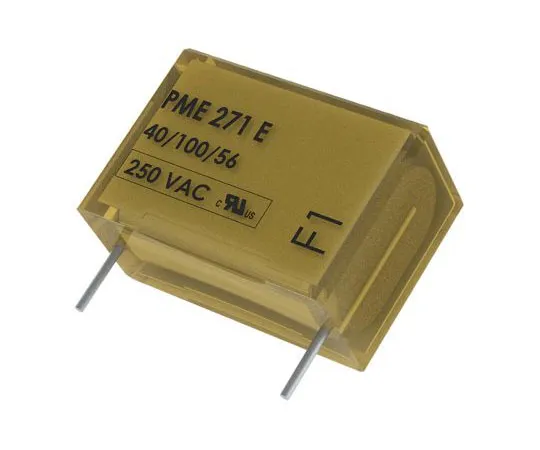 63-4726-90　KEMET纸张电容器10nF300Vac±20%公差PME271E通孔+110°C　PME271E510MR30