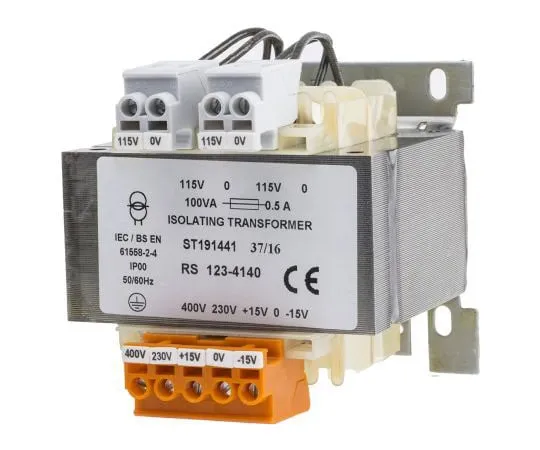 63-4668-94　RS PRO100VA隔离变压器，15→400V交流主变，115V辅助变　123-4140