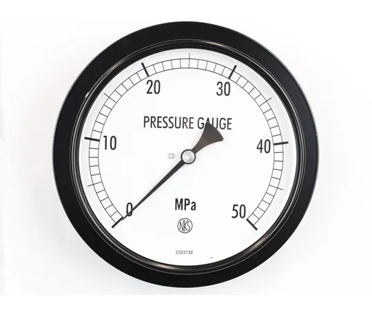 65-4291-38-20　Normal Pressure Gauge (Φ150) Embedded D Frame (Mounting Bracket) with 50 MPa with Inspection Certificate　AG15-143