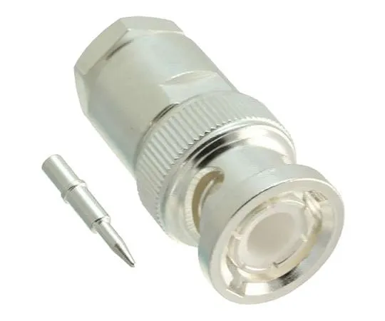63-4790-61　TE连接直接50Ω电缆安装BNC连接器，插头，银，夹紧终端，RG141A/U,RG58C/U　1-1478401-0