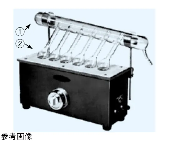 65-8686-13　［Discontinued］Glass part (1) draft exhaust pipe for nitrogen decomposition device　922-01
