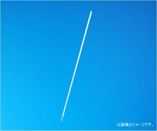 64-0706-29　汞柱温度计 (薄管型) 0~100°C (1°C) 总浸水直径3 mm　1-72-1