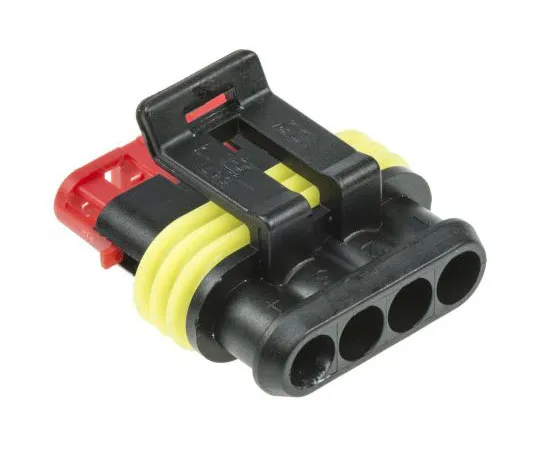 63-4760-48　TE Connectivity AMP Supersealing 1.5 Male Connector Housing,6mm Pitch,4Way,1Row　282088-1