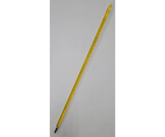 65-6872-72　Yellow Tube Bar Standard Thermometer No. 0 with Report　K-1150