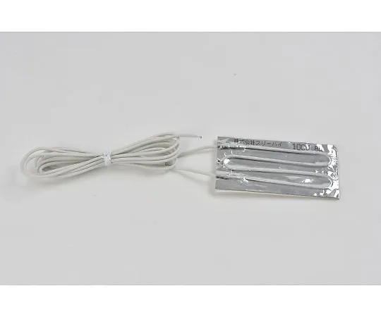 64-3426-92　铝箔加热器100V8 W 50mm x 100mm导线1m　AL100-8-50-100