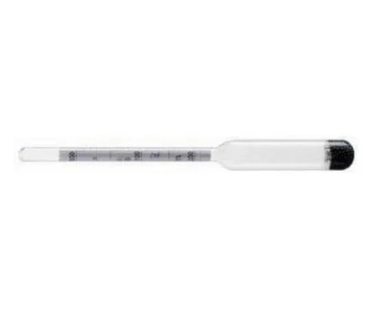 67-4571-09　10-Degree Baume Degree Meter Small with 3 pcs Calibration Certificate Temperature Range 0~10 ℃　JC-9471-ST2