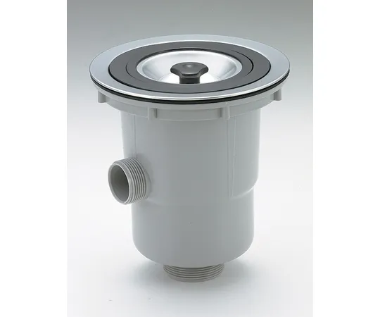 68-0507-49　［Discontinued］Shallow Drain Trap G2 Screw Overflow Stainless SteelBasket Specification　TO-281
