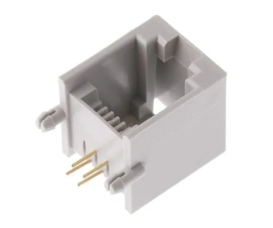 63-4765-69　RSPro6P4C直角PCB安装RJ11插座　331-6409