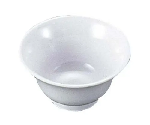 61-6840-67　Melamine Dishes for School Meals, Tankaku No. 20, Wing Curled White　2455100