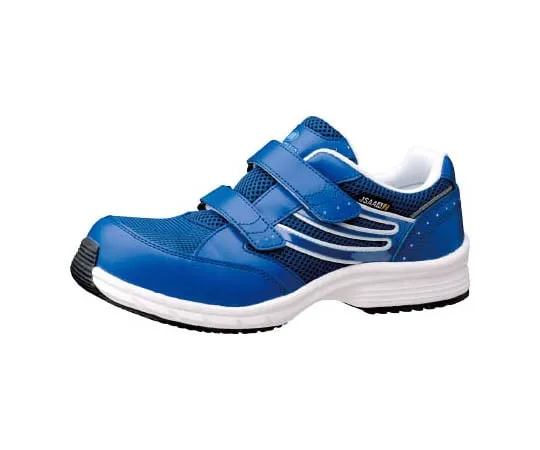 67-3128-22 JSAA Class A Certified Sneakers with Toe Box Electrostatic Blue 22.0 cm SLS705S-BL-22.0
