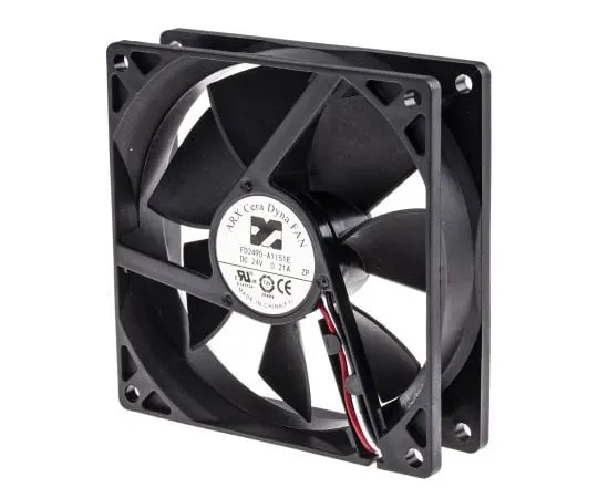 63-4830-92　ARX CeraDyna系列轴向风扇，92 x 92 x 25 mm,108.2m3/h,4.32W, 24 V直流　FD2490-A1151E2AL