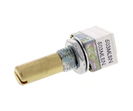 63-4838-44　Vishay2钢旋转导电塑料电位器，直径6毫米。轴，50kΩ，±20%，0.025W,对数　P9A2R100FISX1503ML