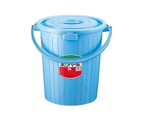 61-6742-70　Sekisui Round Poly Pail Lid Blue for #35 P35FK　7762800