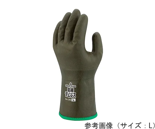 64-9611-29 Cold Protection Temples M Olive Green (Fleece-Lined Cold Protection Type) 5 Pairs Pack 282-M-OG