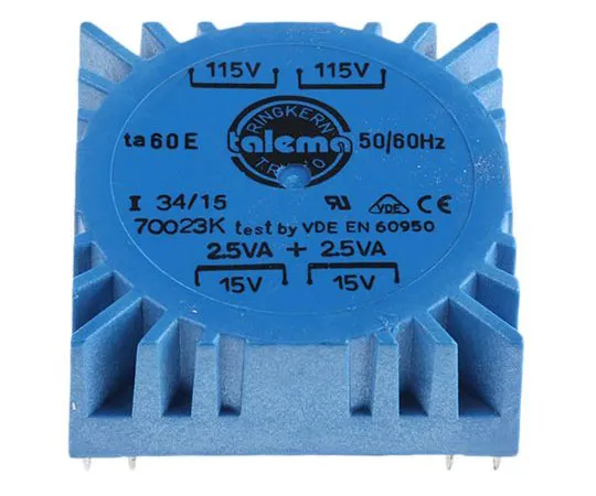 63-4735-73　2输出环形变压器，5VA,2×15V交流变压器　70023K
