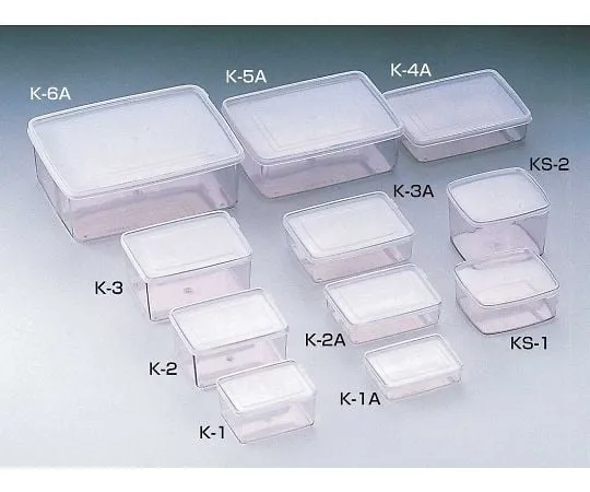 64-3691-76　密封容器 (方形) K-1 (6个)　02250