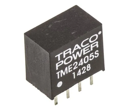 63-4720-14　TRACOPOWER TME 1 W隔离DC-DC转换器通过孔，电压在21.6→26.4 V直流，电压在5 V直流　TME 2405S