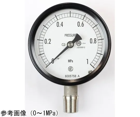 65-4295-92　Sealed Pressure Gauge (75Φ) Vertical A Frame 0.1 MPa　BC10-183