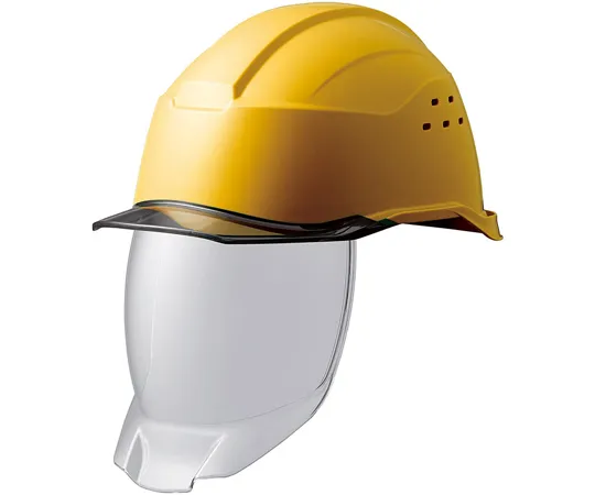67-6629-56 PC Helmet (With Clear Visor, Full Face Shield Surface, Vent, KP) Samurai II Yellow/Smoke SC-21PCLVSRA3-KP-YS