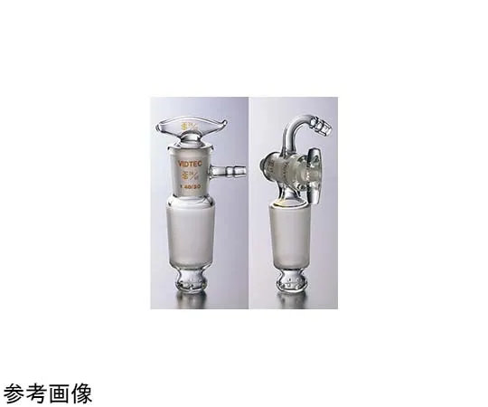 65-6866-59　Top Mouth Desiccator Cock (White) for 120~150 29/42　3510-01-1
