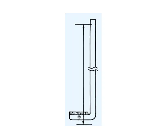 65-8681-73 Glass Filter Gas Injection Tube Curved Filter Plate Diameter 20 mm Tube Outer Diameter x Total Length 8 x 240 mm Filter Pore (Pore Size) No. 1 160~100 μm 33G-1