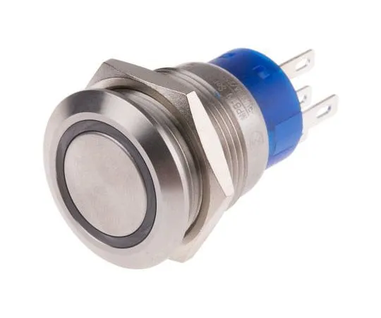 63-4661-52　RS PRO单杆双抛 (SPDT) 瞬间白光LED按键开关，IP67, 19.2 (Dia。) mm,面板安装，250Vac　111-5827